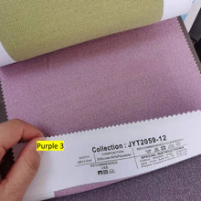 Load image into Gallery viewer, Purple Linen Ribbon Bows Valance Window Roman Shade