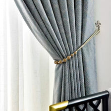 Load image into Gallery viewer, Bohemian Blue Geometric Ikat Window Curtains Drapery