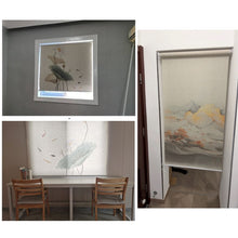 Load image into Gallery viewer, Custom Your Image/Logo Print Linen Blend Natural Texture Window Roller Shade