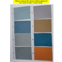 Load image into Gallery viewer, Embossed Flora Texture Fabric Window Roman Shades - Customizable Trim & Valance