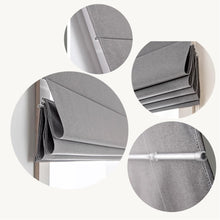 Load image into Gallery viewer, Modern Contemporary Single Double Layers Polyester Window Roman Shade