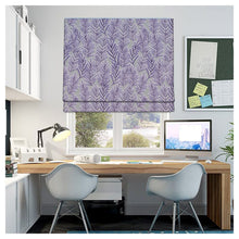 Load image into Gallery viewer, Purple Garden Field Window Roman Shade