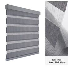 Load image into Gallery viewer, Cordless Day-Night Sheer Blackout Blinds Window Zebra Roller Shade