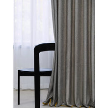 Load image into Gallery viewer, Ticking Stripe Modern Farmhouse Window Curtains Drapery