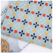 Load image into Gallery viewer, Embroidered Geometric Floral Window Roman Shade