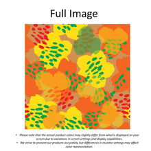 Load image into Gallery viewer, Colorful Yellow Orange Green Botanical Linen Faux Roman Shade Valance