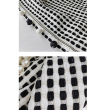 Load image into Gallery viewer, Scandinavian Black and White Monochrome Window Curtains Drapery