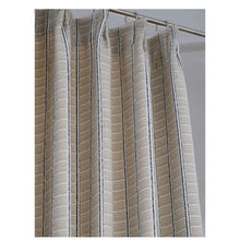 Load image into Gallery viewer, Textured French Stripe Rustic Grain Sack Curtains Drapery