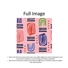 Load image into Gallery viewer, Pink Dynamic Shapes Window Roman Shade