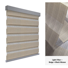 Load image into Gallery viewer, Cordless Day-Night Sheer Blackout Blinds Window Zebra Roller Shade