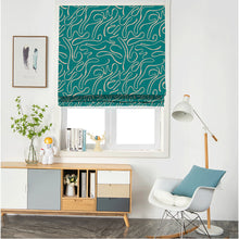 Load image into Gallery viewer, Arc Curve Line Window Roman Shade