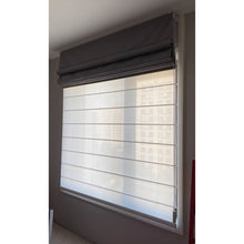 Load image into Gallery viewer, Modern Contemporary Single Double Layers Polyester Window Roman Shade