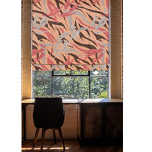 Load image into Gallery viewer, Mid Century Garden Vibes Window Roman Shade