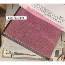 Load image into Gallery viewer, Shade of Pink Palette Linen Bows Valance Window Roman Shade