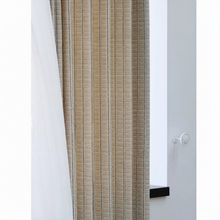 Load image into Gallery viewer, Textured French Stripe Rustic Grain Sack Curtains Drapery