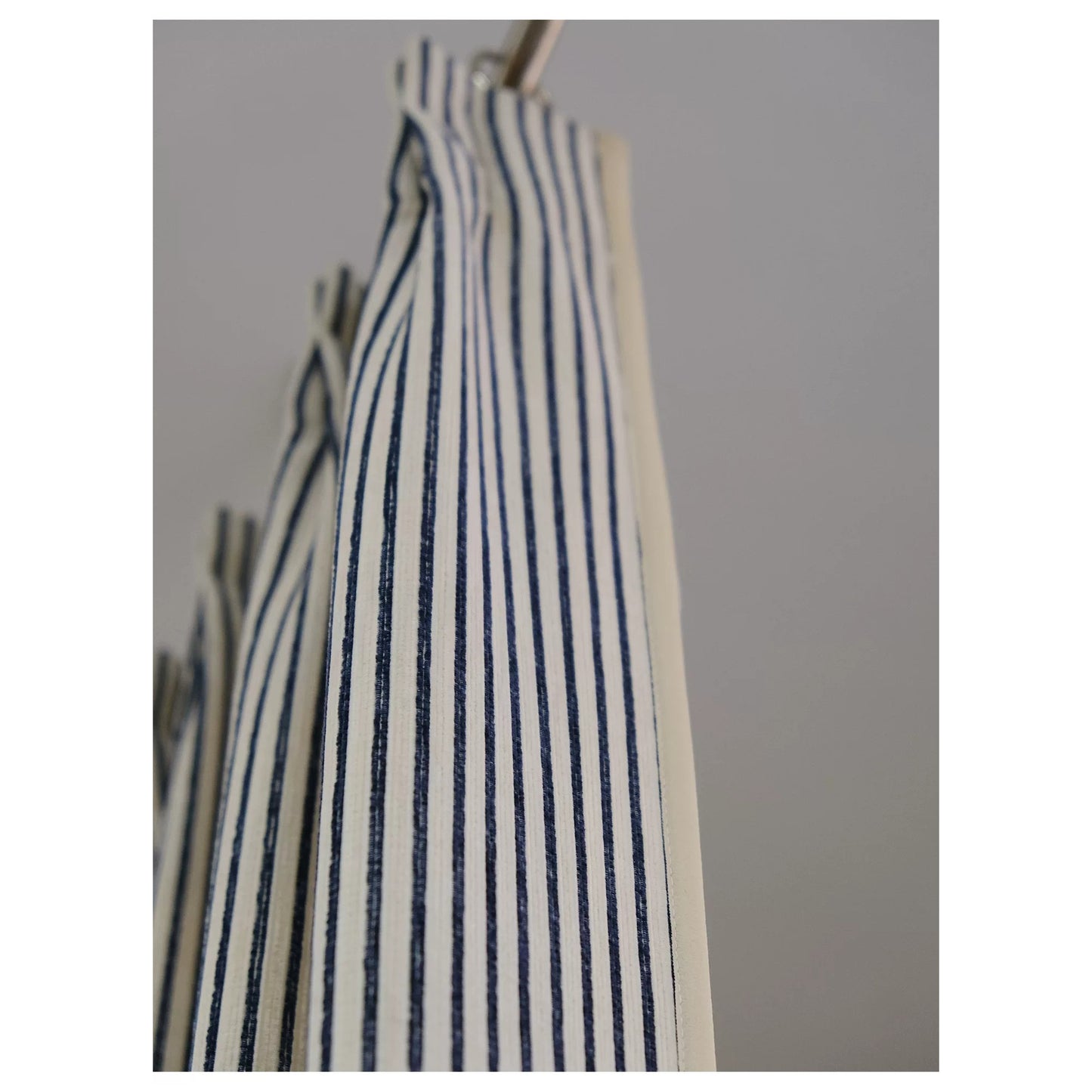 Ticking Stripe Modern Farmhouse Window Curtains Drapery