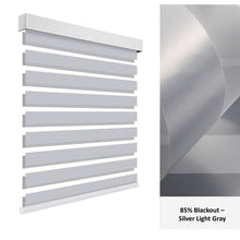 Load image into Gallery viewer, Cordless Day-Night Sheer Blackout Blinds Window Zebra Roller Shade
