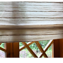 Load image into Gallery viewer, Cordless Natural Jute Linen Earthy Light Tone Roman Style Window Roller Shade