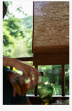 Load image into Gallery viewer, Natural Jute Light Filtering Roman Style Window Roller Shade