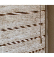 Load image into Gallery viewer, Natural Reed Linen Roman Style Window Roller Shade