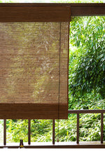 Load image into Gallery viewer, Natural Jute Light Filtering Roman Style Window Roller Shade

