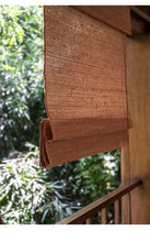 Load image into Gallery viewer, Natural Jute Light Filtering Roman Style Window Roller Shade