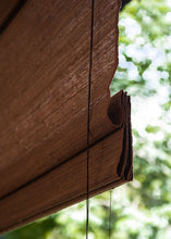 Load image into Gallery viewer, Natural Jute Light Filtering Roman Style Window Roller Shade