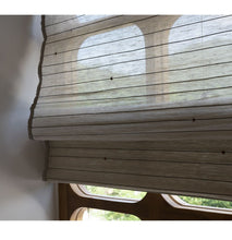 Load image into Gallery viewer, Flex and Bamboo Blend Roman Style Window Roller Shade