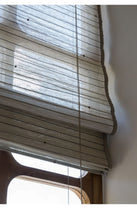 Load image into Gallery viewer, Flex and Bamboo Blend Roman Style Window Roller Shade