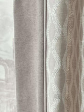 Load image into Gallery viewer, Taupe Wave Wheat Texture French Style Window Curtains Drapery