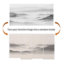 Load image into Gallery viewer, Custom Your Image/Logo Print Linen Blend Natural Texture Window Roller Shade