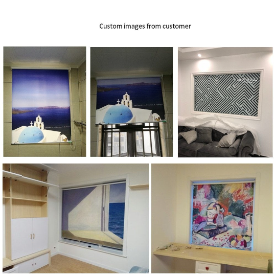 Custom Your Image/Logo Print Double Sided Printing Blackout Window Roller Shade