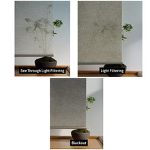 Load image into Gallery viewer, Custom Your Image/Logo Print Linen Blend Natural Texture Window Roller Shade