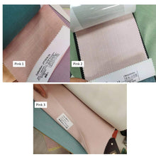 Load image into Gallery viewer, Shade of Pink Palette Linen Bow Valance Window Roman Shade