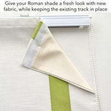 Load image into Gallery viewer, Custom Roman Shade Fabric Replacement (Fabric Only – No Hardware)