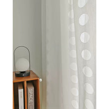 Load image into Gallery viewer, Hollow Circle Embroidered Sheer Curtains Drapery