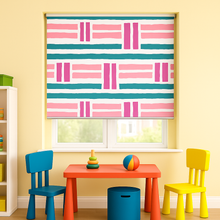 Load image into Gallery viewer, Colorful Boho Organic Lines Window Roller Shade