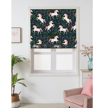 Load image into Gallery viewer, Unicorn Pegasus Girl Room Nursery Kid Window Roman Shade