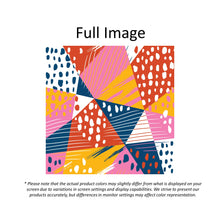 Load image into Gallery viewer, Colorful Maximalist Seamless Geometry Window Roman Shade