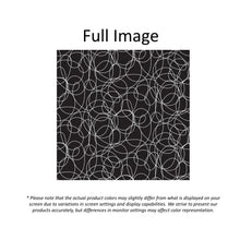 Load image into Gallery viewer, Black and White Modern Minimalist Cosmic Loops Window Roman Shade