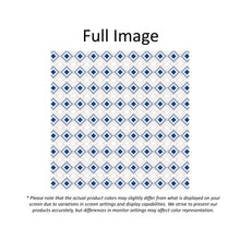 Load image into Gallery viewer, Blue Diamond Mosaic Geometry Window Roman Shade