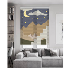 Load image into Gallery viewer, Canyon Stargazing Window Zebra Roller Shades with Valance