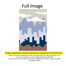 Load image into Gallery viewer, Abstract Boho Winter Mountain Window Zebra Roller Shades with Valance