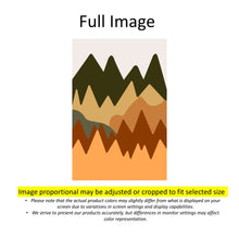 Load image into Gallery viewer, Abstract Boho Mountain Window Zebra Roller Shades with Valance