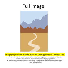 Load image into Gallery viewer, Abstract Boho Mountain Scenic Drive Window Zebra Roller Shades with Valance