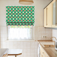 Load image into Gallery viewer, Clover Charm Green Art Decor Window Roman Shade