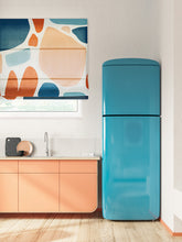 Load image into Gallery viewer, Abstract Colorful Art Organic Shape Linen Window Roman Shade