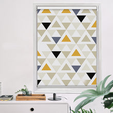 Load image into Gallery viewer, Contemporary Triangle Color Block Geometric Window Roller Shade