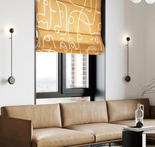 Load image into Gallery viewer, Minimalist Line Art Beautiful Portrait Art Print Window Roman Shade