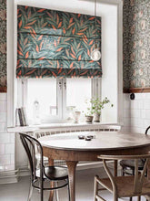 Load image into Gallery viewer, Botanical Plants Garden Print Linen Window Roman Shade